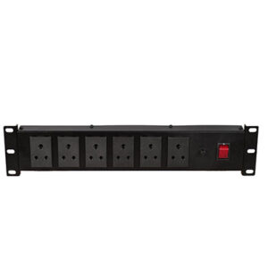2 U standard PDU with 6 sockets Round Pin, 230 Volts AC, 5 Amp with Plug