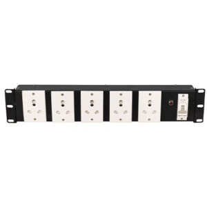 2 U standard PDU with 6 sockets Round Pin, 230 Volts AC, 5/15 Amp with Plug