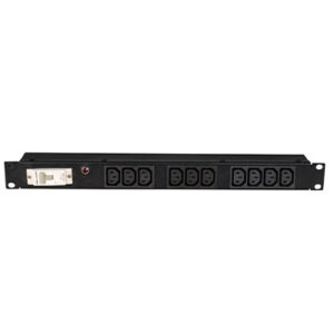 Horizontal PDU 1U, 1Ph with 10 x C13 Sockets, 230V AC, 32A with Plug