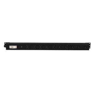 Horizontal PDU 1U, 1Ph with 10 x C13 Sockets, 230V AC, 32A with Plug